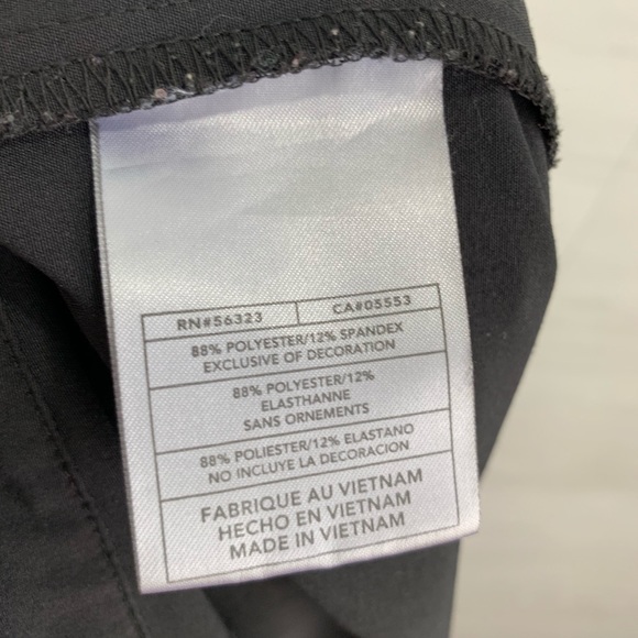 Nike Black Flat Front Athletic Warm Up Pants - Picture 7 of 8